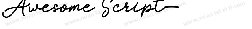 Awesome Script字体转换